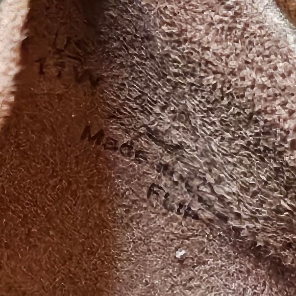 Women's Life Stride Faux Leather Brown Wedge Pump Slip On Shoe Size 11 Wide - Picture 8 of 13